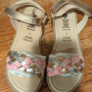 NWT - Old Soles Tripelie Sandals - Copper / Silver / Pearlised Pink - Sz 1.5